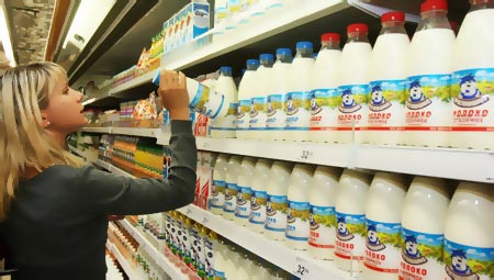 Нехватка молочно продукции в России